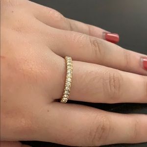 Gold band with stones